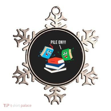 Pile On Books Ornament