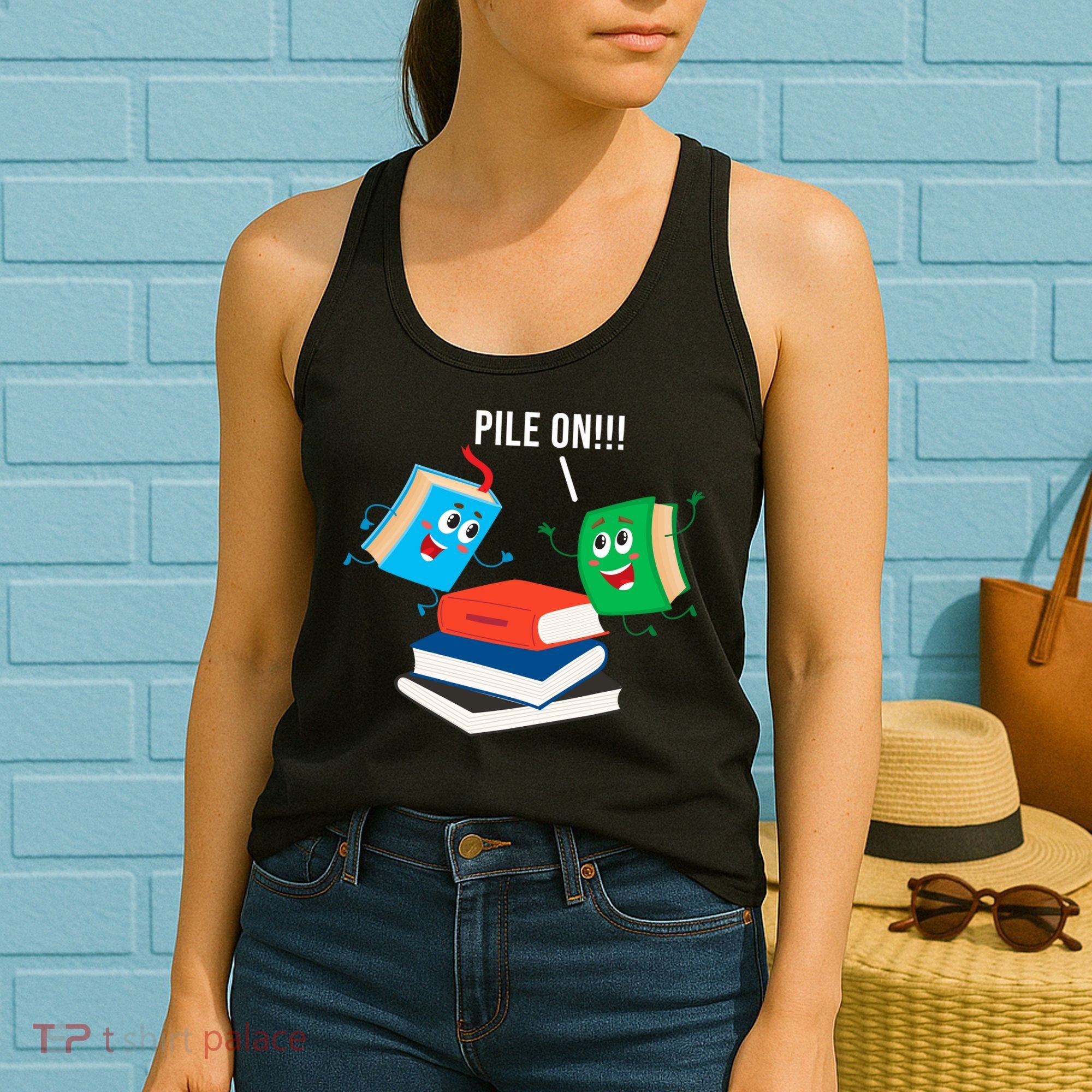 Pile On Books Women's Tank Top