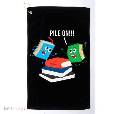 Pile On Books Golf Towel