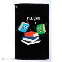 Pile On Books Golf Towel thumb 0