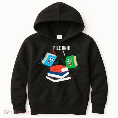 Pile On Books Kids Hoodie