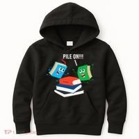 Pile On Books Kids Hoodie thumb 0