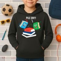 Pile On Books Kids Hoodie thumb 2