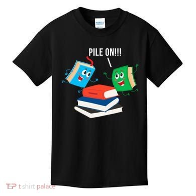 Pile On Books Kids T-Shirt