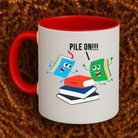 Pile On Books Coffee Mug thumb 2