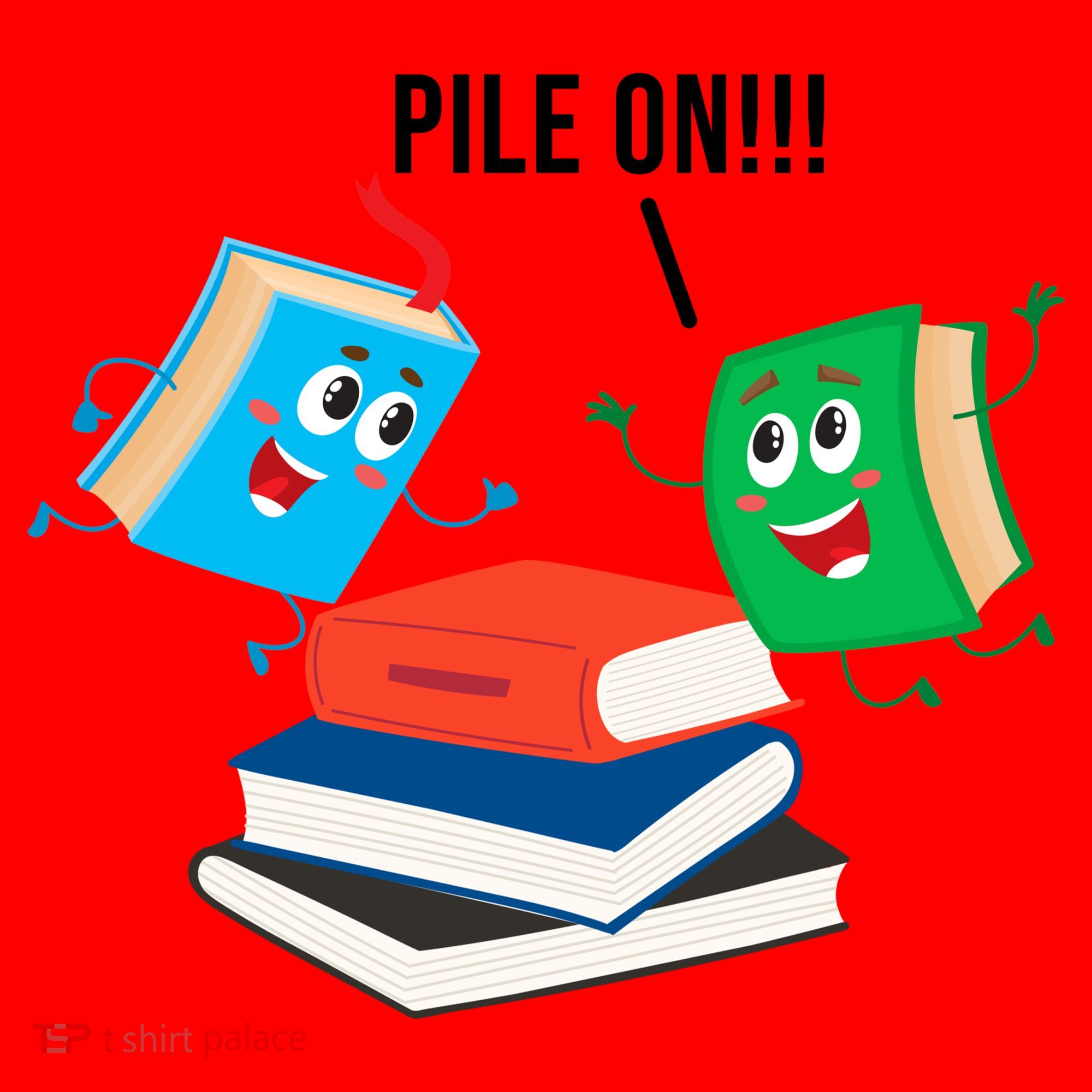 Pile On Books Santa Hat