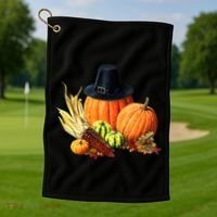 Pilgrim Thanksgiving Golf Towel thumb 1