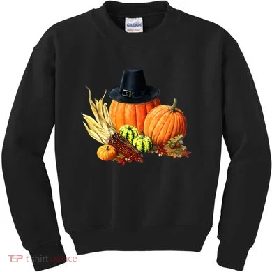 Pilgrim Thanksgiving Kids Sweatshirt