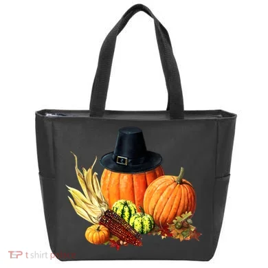 Pilgrim Thanksgiving Tote Bag