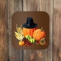 Pilgrim Thanksgiving Coaster thumb 0