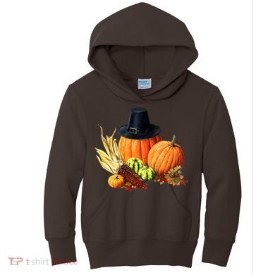 Pilgrim Thanksgiving Kids Hoodie