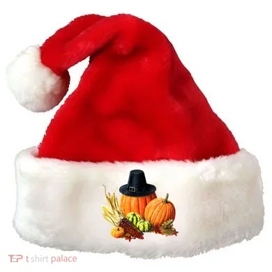 Pilgrim Thanksgiving Santa Hat
