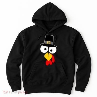 Pilgrim Turkey Big Face Thanksgiving Hoodie