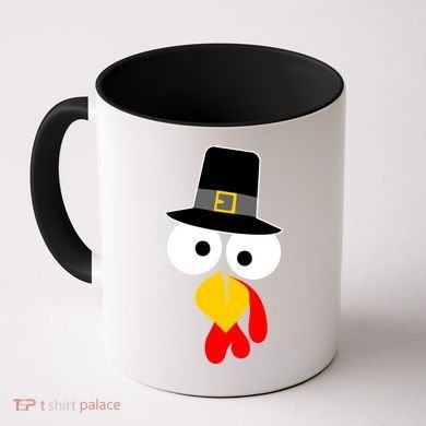 Pilgrim Turkey Big Face Thanksgiving Coffee Mug