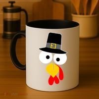 Pilgrim Turkey Big Face Thanksgiving Coffee Mug thumb 4