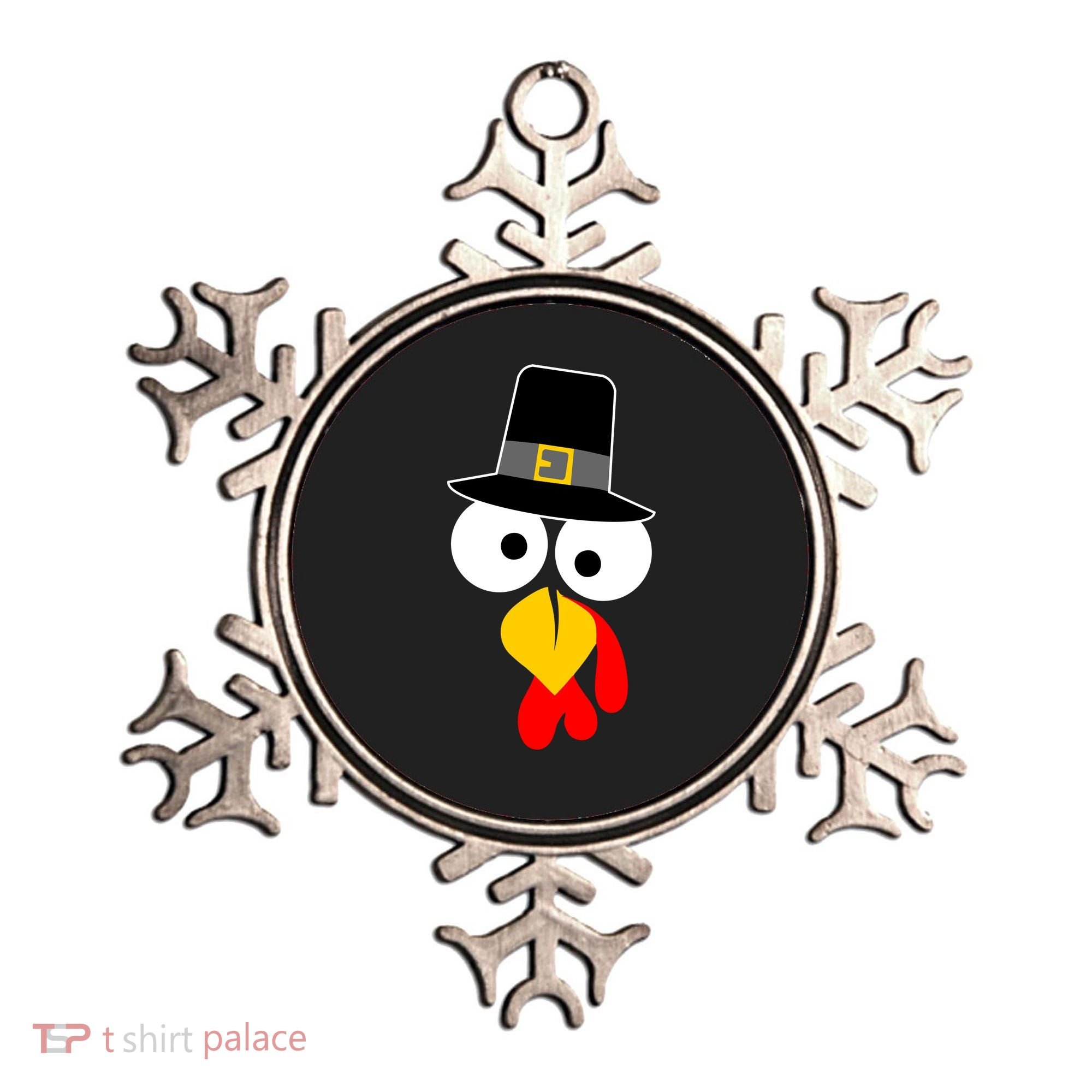 Pilgrim Turkey Big Face Thanksgiving Ornament