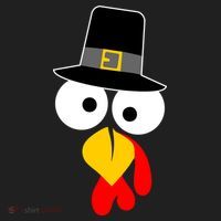 Pilgrim Turkey Big Face Thanksgiving Hat thumb 2