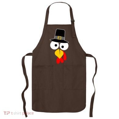 Pilgrim Turkey Big Face Thanksgiving Apron
