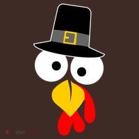 Pilgrim Turkey Big Face Thanksgiving Baby Bodysuit thumb 2
