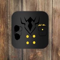 Pilot Costume Uniform Coaster thumb 0