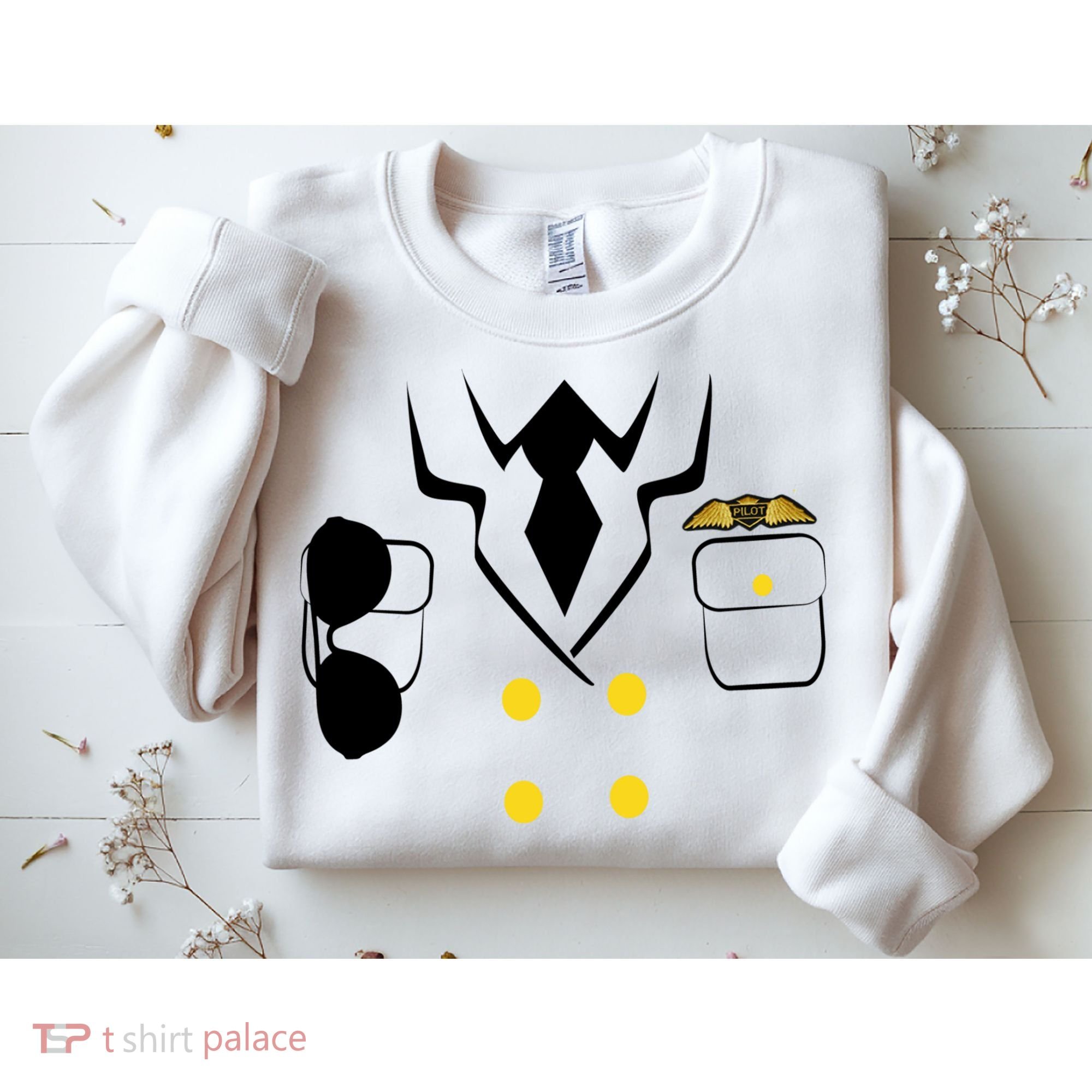 Pilot Costume Uniform Sweatshirt