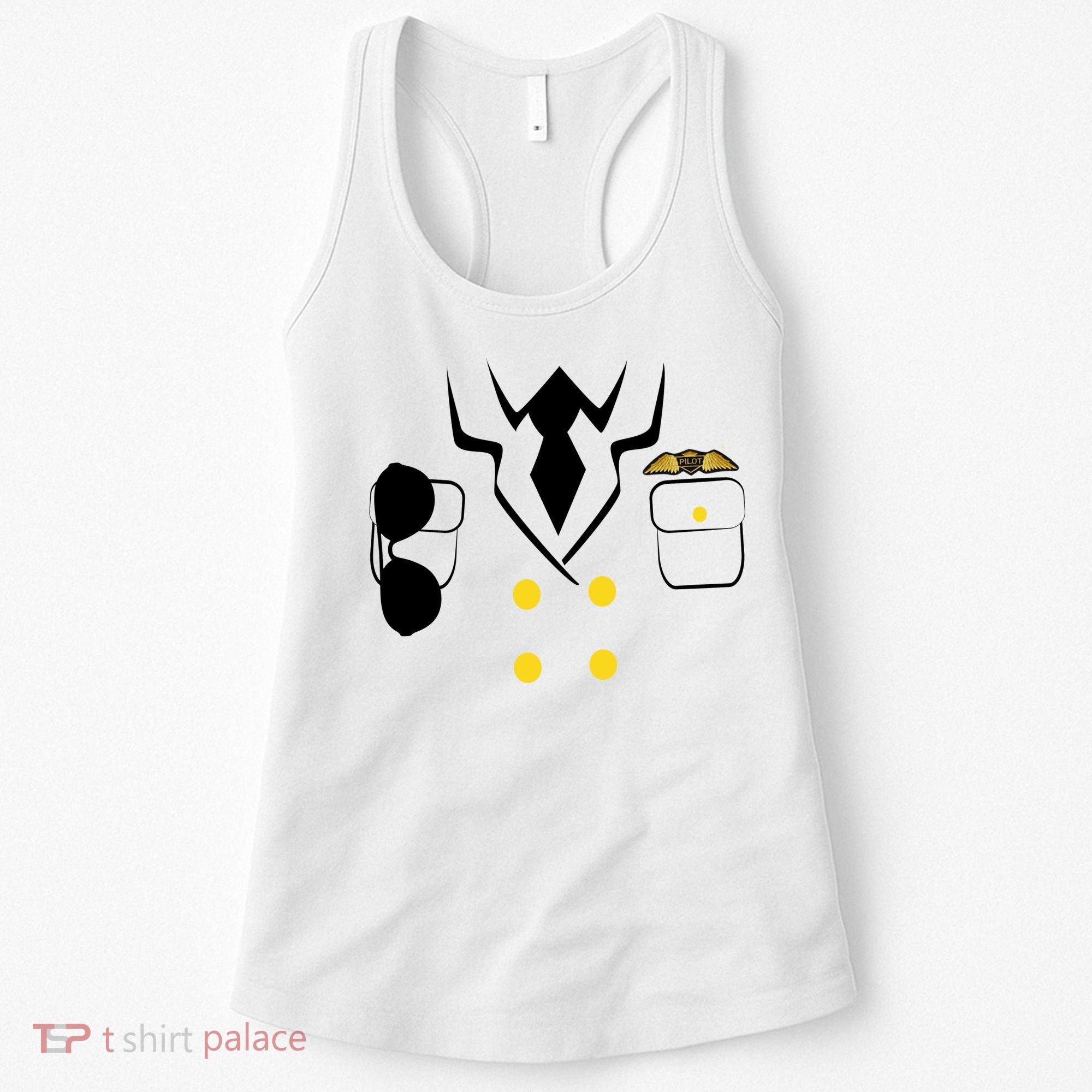 Pilot Costume Uniform Women's Tank Top