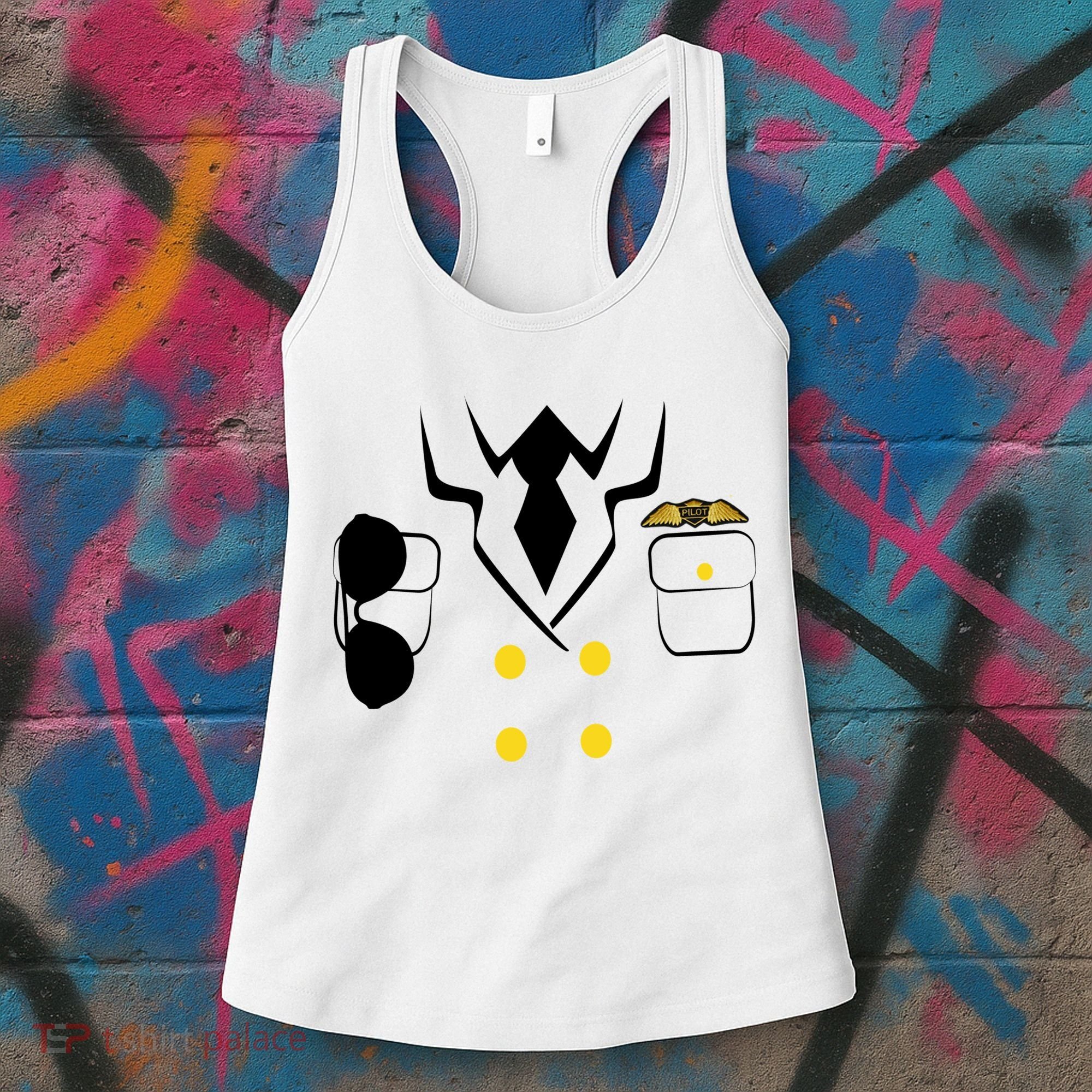 Pilot Costume Uniform Women's Tank Top