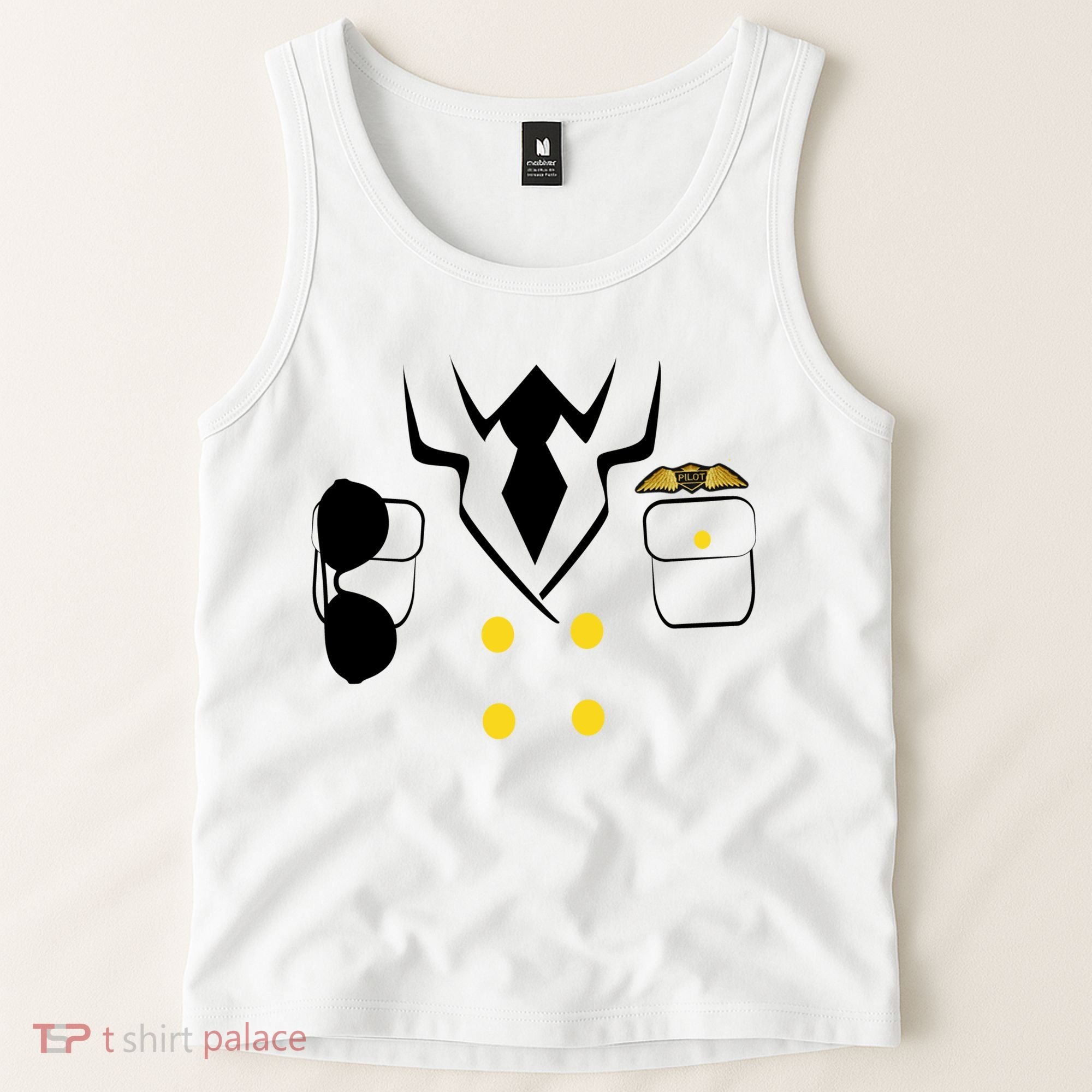 Pilot Costume Uniform Tank Top