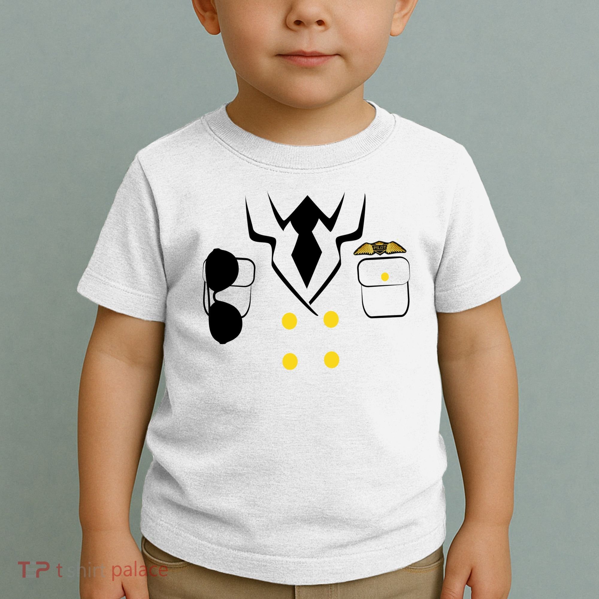 Pilot Costume Uniform Toddler T-Shirt