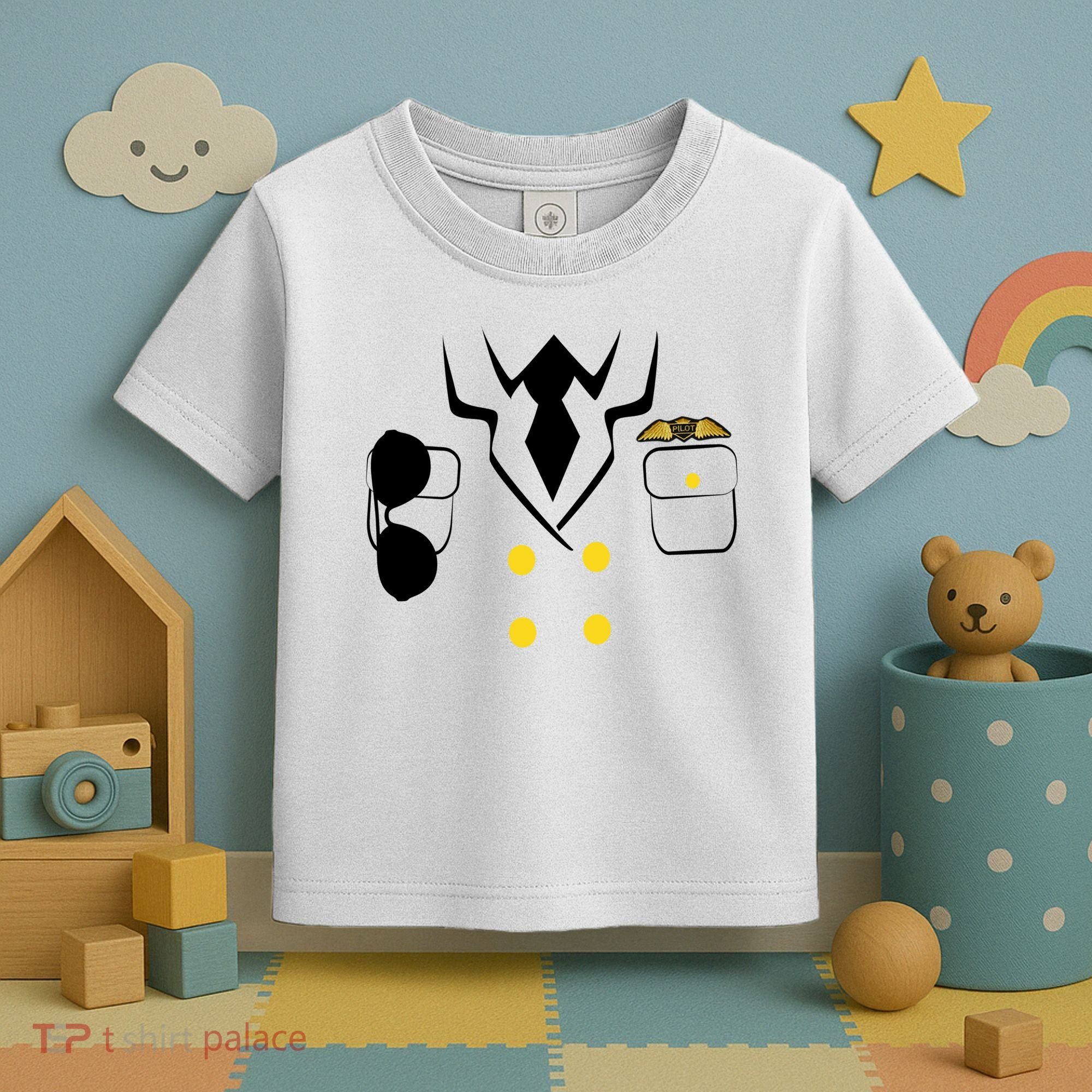 Pilot Costume Uniform Toddler T-Shirt