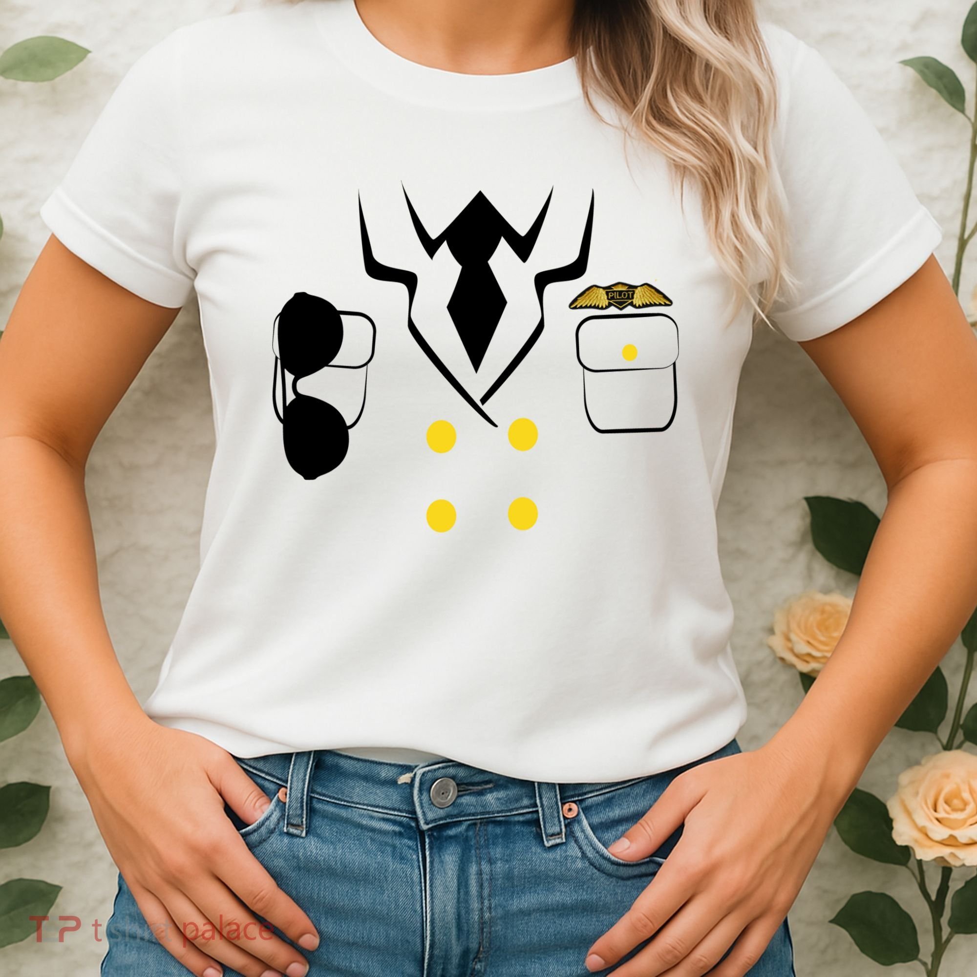 Pilot Costume Uniform Women's T-Shirt