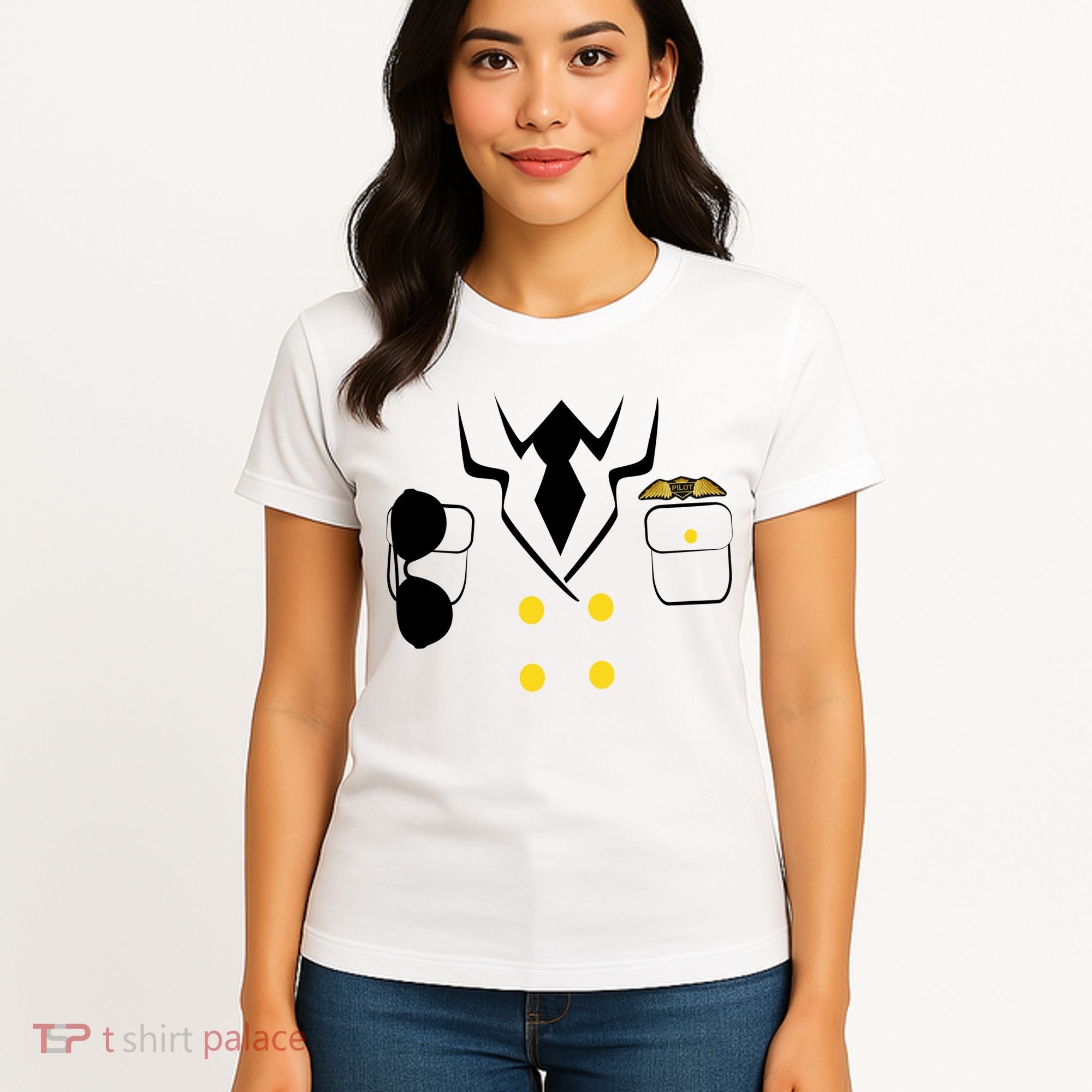 Pilot Costume Uniform Women's T-Shirt