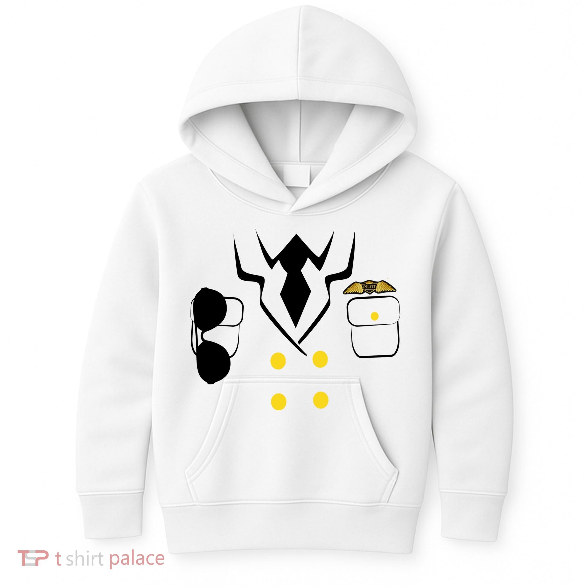 Pilot Costume Uniform Kids Hoodie