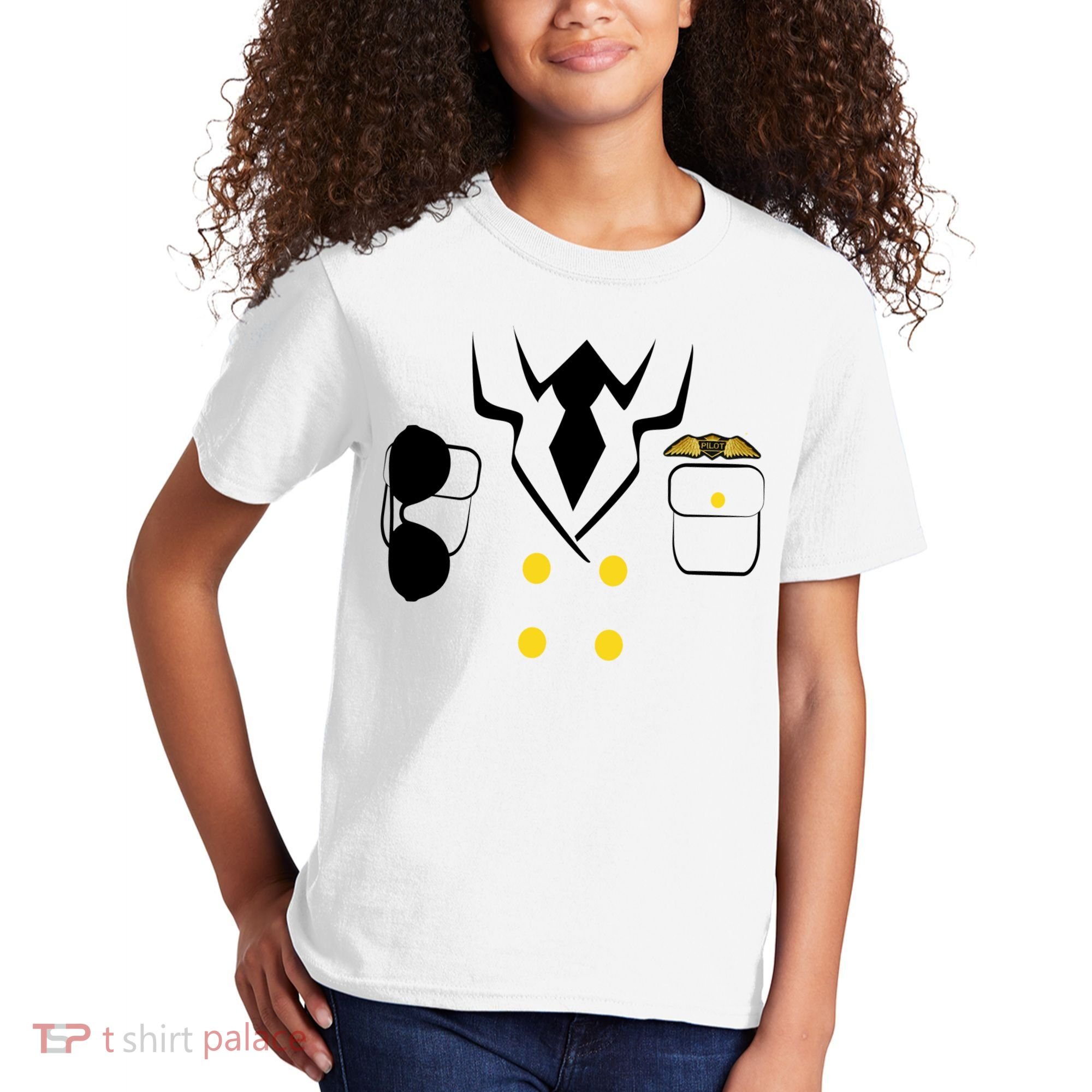 Pilot Costume Uniform Kids T-Shirt
