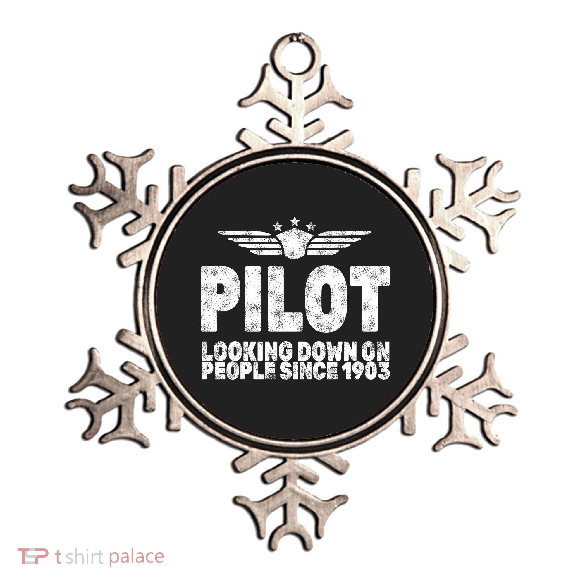 Pilot Looking Down On People Since 1903 Ornament