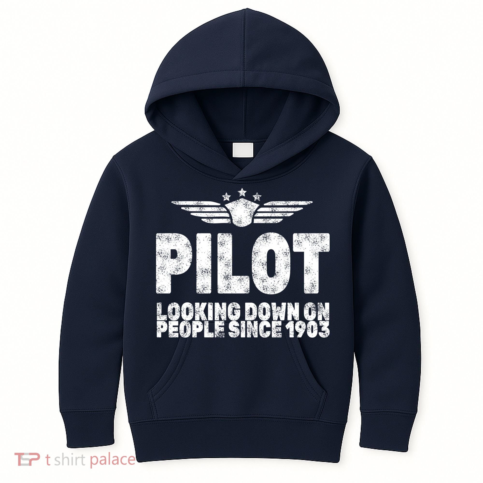 Pilot Looking Down On People Since 1903 Kids Hoodie
