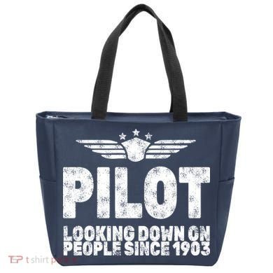 Pilot Looking Down On People Since 1903 Tote Bag