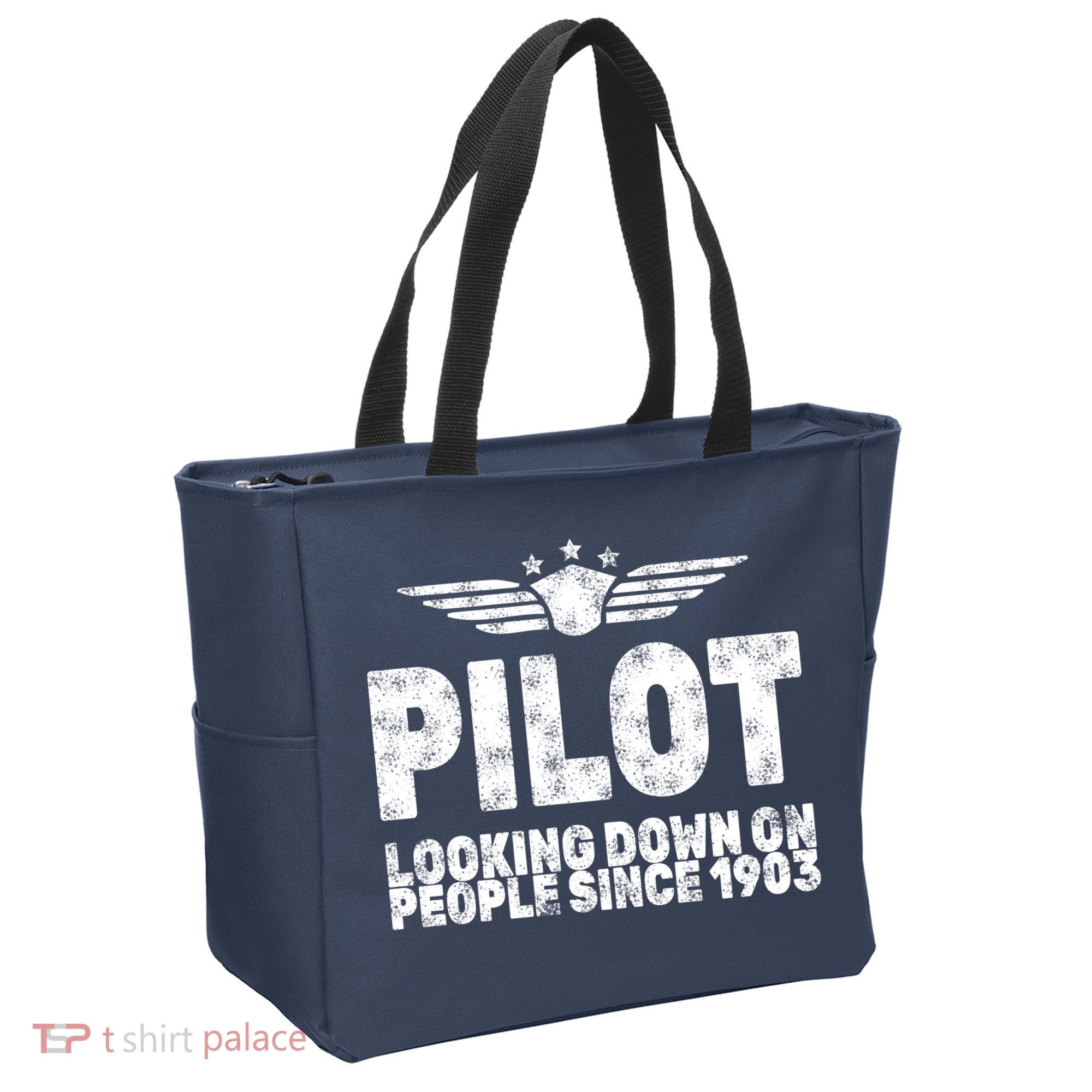 Pilot Looking Down On People Since 1903 Tote Bag