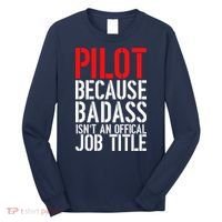 Pilot Official Job Title Long Sleeve Shirt thumb 0