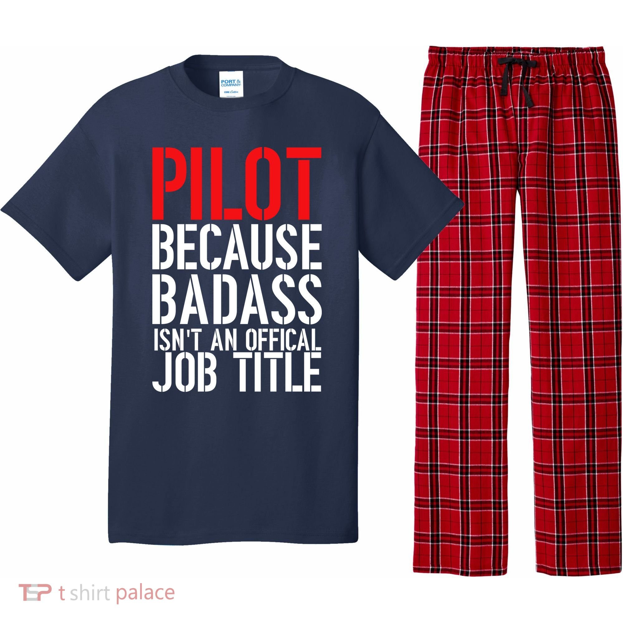 Pilot Official Job Title Pajama Set
