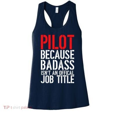 Pilot Official Job Title Women's Tank Top