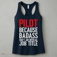 Pilot Official Job Title Women's Tank Top thumb 3