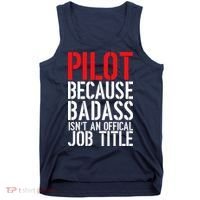 Pilot Official Job Title Tank Top thumb 0
