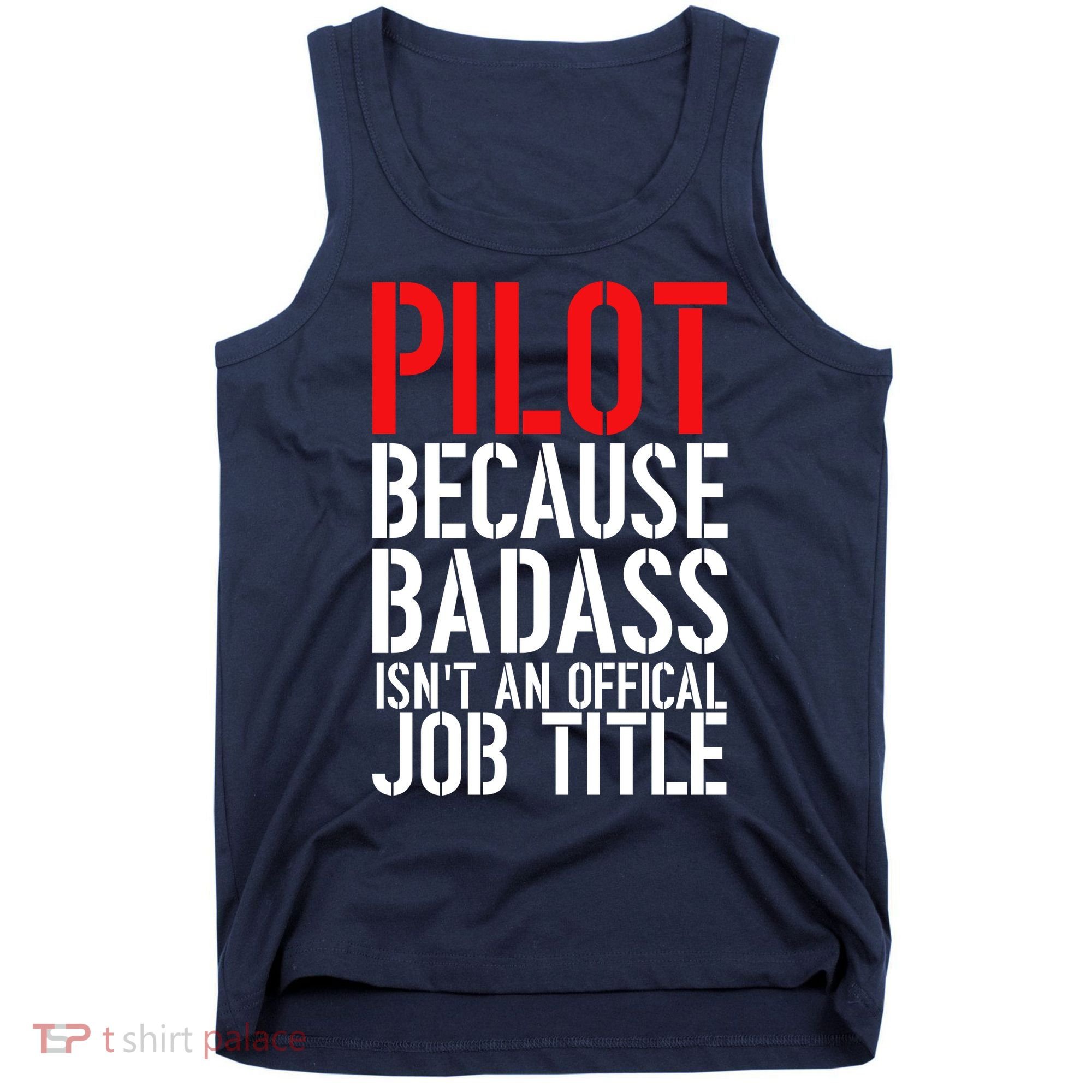 Pilot Official Job Title Tank Top