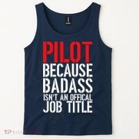 Pilot Official Job Title Tank Top thumb 2