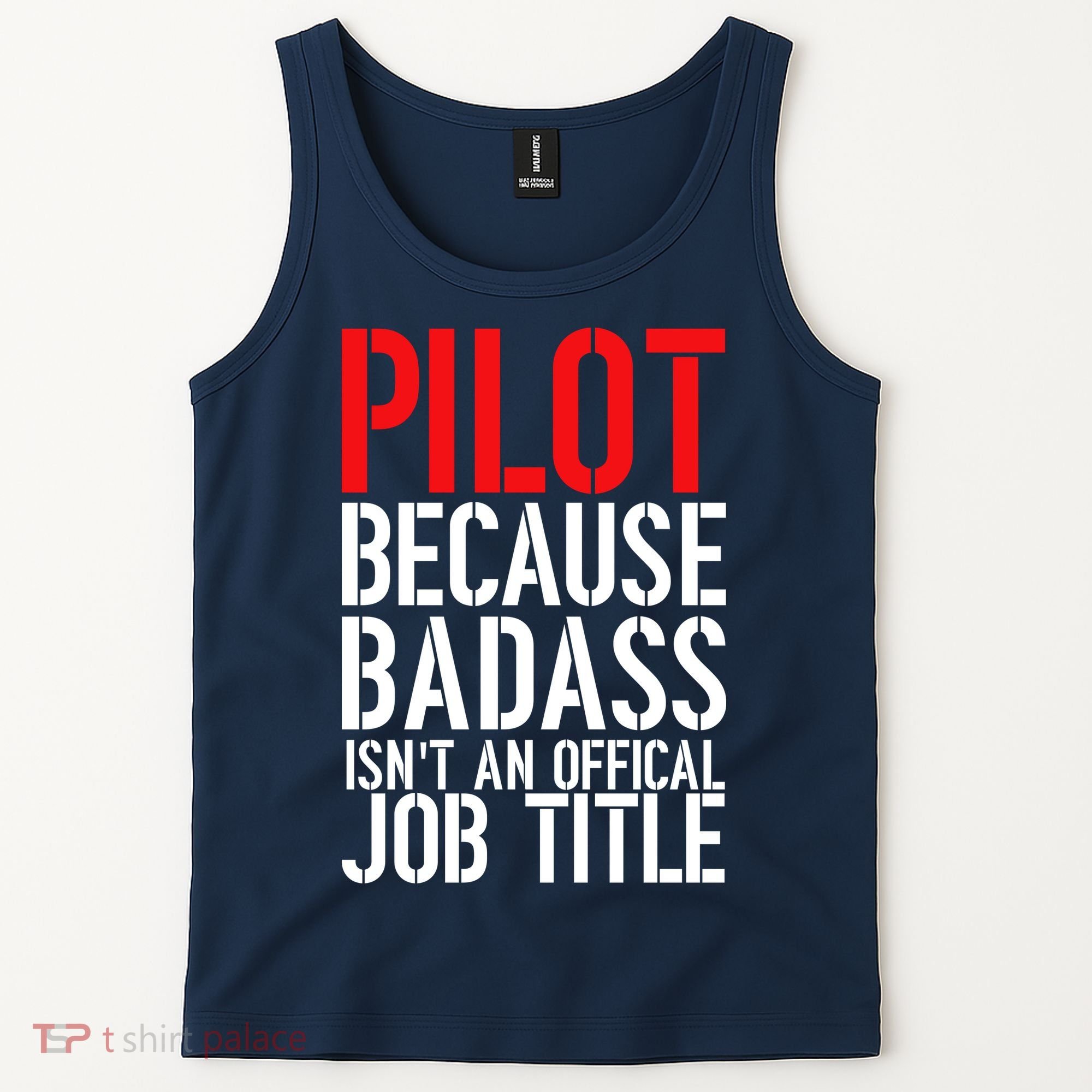Pilot Official Job Title Tank Top