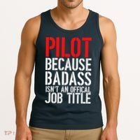 Pilot Official Job Title Tank Top thumb 3