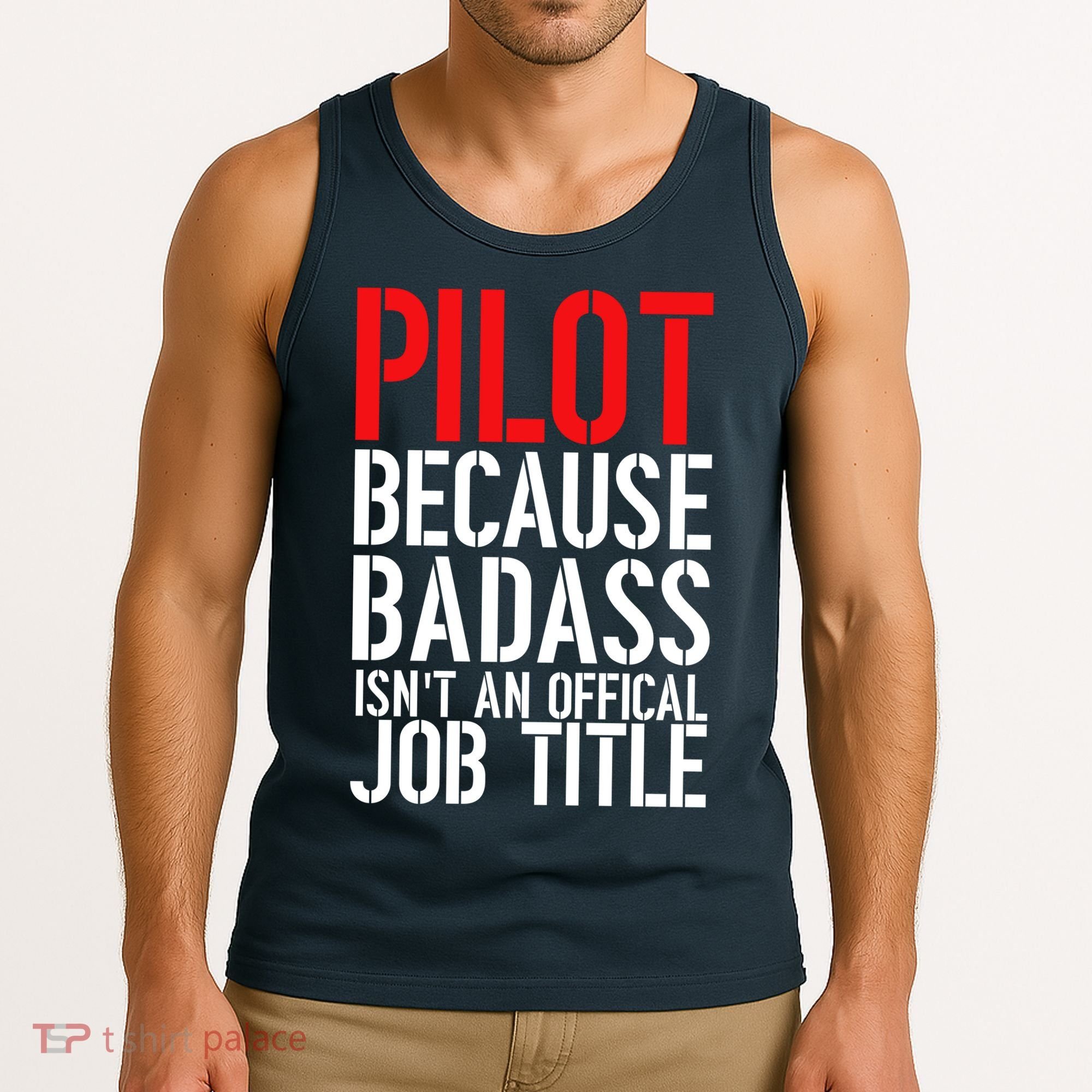 Pilot Official Job Title Tank Top