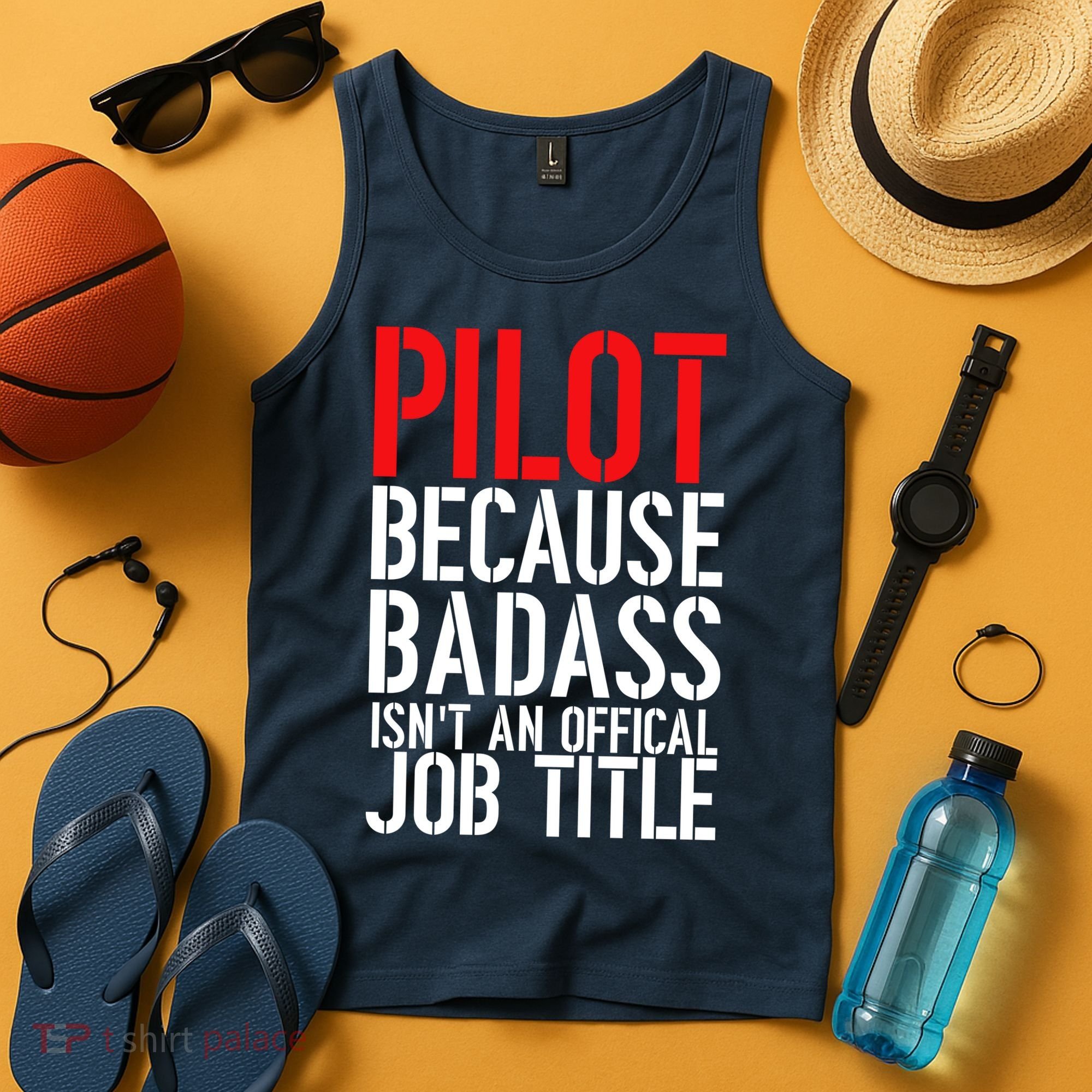 Pilot Official Job Title Tank Top