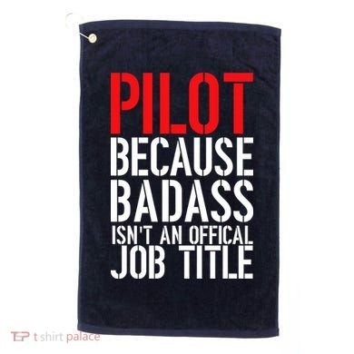 Pilot Official Job Title Golf Towel